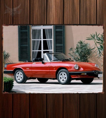Металлическая табличка Alfa Romeo Spider (115)